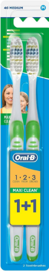 Picture of Oral-B Toothbrush Maxi Clean 40 Medium 2pc