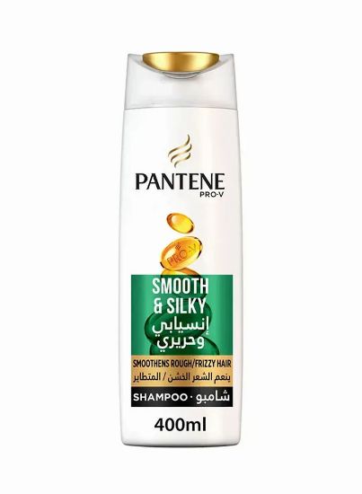 Picture of Pantene Pro-V Shampoo Smooth & Silky Smoothens Rough Frizzy Hair 400ml