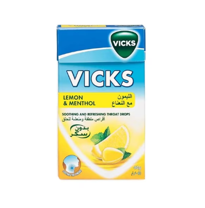 Picture of Vicks Soothing & Throat Drops Lemon & Menthol 40gm