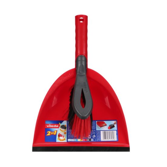 Picture of Vileda 2 In 1 Short Handle Dustpan And Brush 1pc