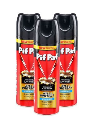 Picture of Pif Paf Spray Odorless Cockroach Killer 300ml, Pack of 3