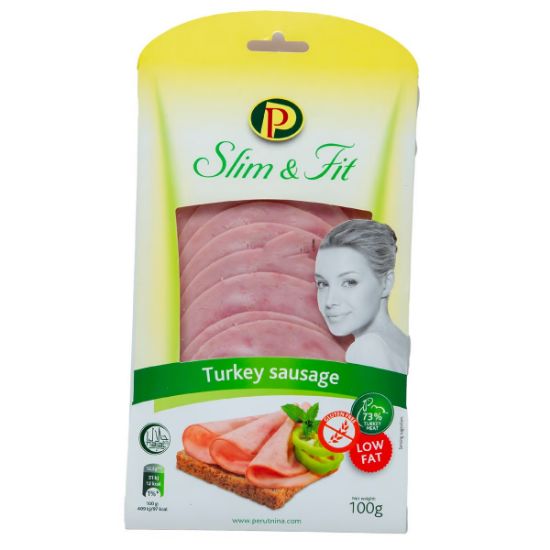 Picture of Perutnina Turkey Sausage Slice Slim & Fit 100gm