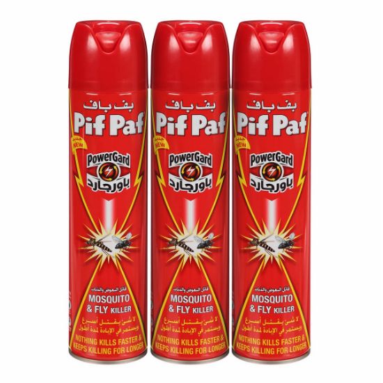 Picture of Pif Paf Mosquito & Fly Killer 400ml, Pack of 3