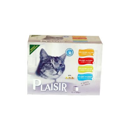 Picture of Plaisir Cats Chunk Gravy 12x100gm