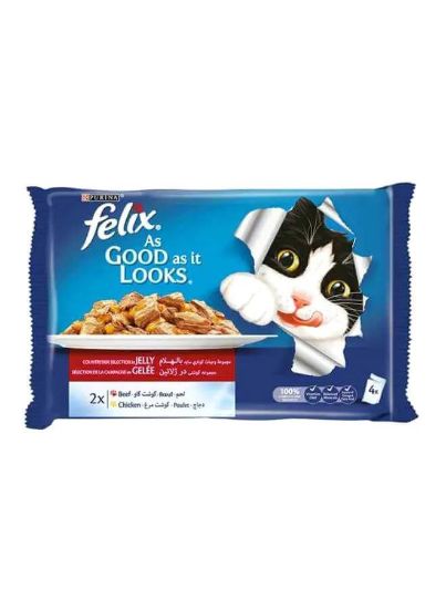 Picture of Purina Cat Food Felix Chicken 4x85gm