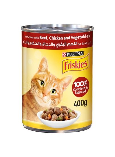 Picture of Purina Friskies Beef Chicken & Vegetables 400gm