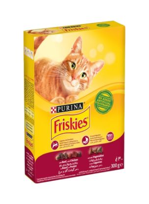 Picture of Purina Cat Food Friskies Beef Chicken and Vegetables 300gm