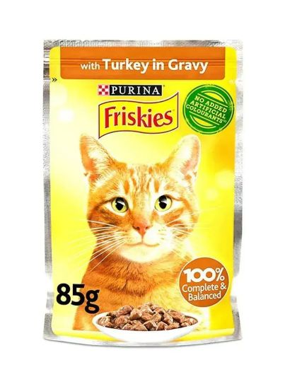 Picture of Purina Friskies Cat Food Turkey In Gravy 85gm