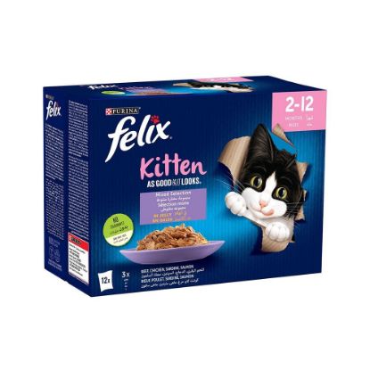 Picture of Purina Felix Kitten in Jelly Gelee 12x85gm