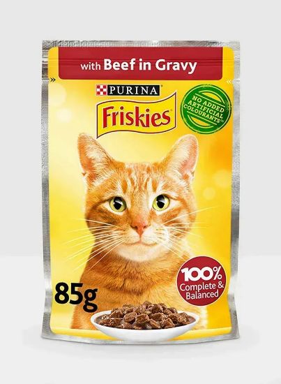 Picture of Purina Friskies Cat Food Beef In Gravy 85gm