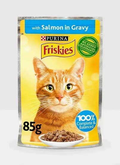 Picture of Purina Friskies Salmon Chunks In Gravy 85gm