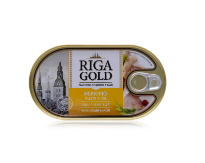 Picture of Riga Gold Herring Fillet In Oil 190gm