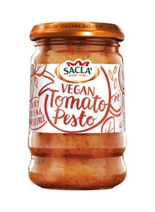 Picture of Sacla Italia Vegan Tomato Pesto Gluten Free 190gm