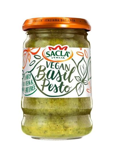 Picture of Sacla Italia Vegan Basil Gluten Free 190gm