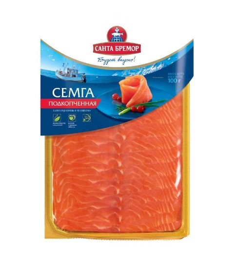 Picture of Santa Bremor Salmon Fillet Smoked Slice 100gm