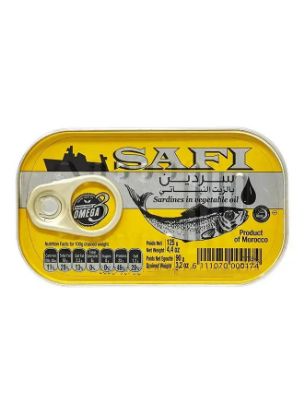 Picture of Safi Sardines In Vegetable Oil With Omega 3 125gm