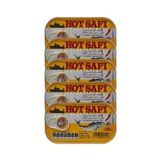 Picture of Safi Sardines Spicy In Vegetable Oil 5x120gm