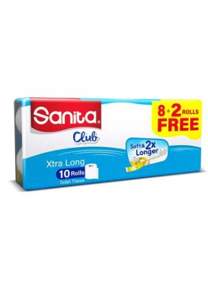 Picture of Sanita Club Toilet Roll 2P 8+2 10 Rolls