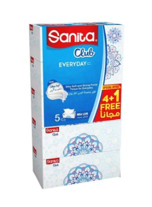 Picture of Sanita Facial Tissue Club 4+1 5x150's