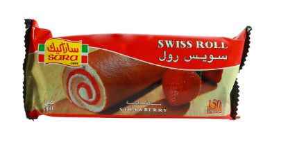 Picture of Sara Cake Swiss Roll Strawberry 150gm