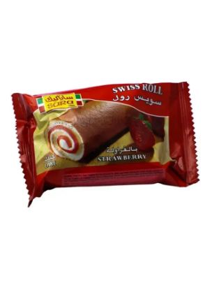 Picture of Sara Cake Swiss Roll Strawberry 75gm