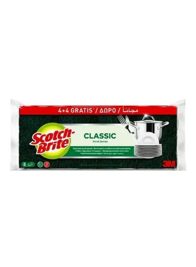 Picture of 3M Scotch Brite Scrub Sponge Heavy Duty (4'S+4'S)