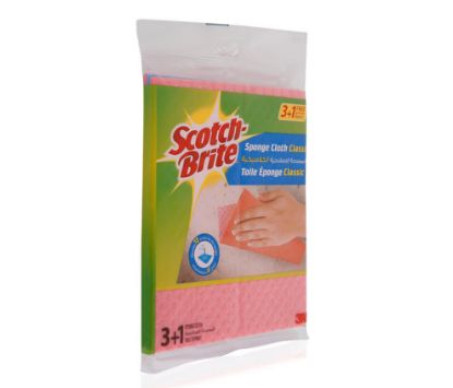 Picture of 3M Scotch Brite Sponge Cloth Classic 3+1 Free