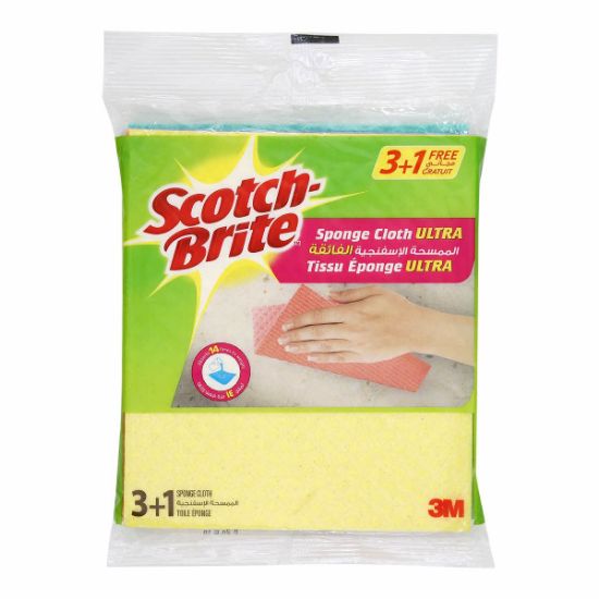 Picture of Scotch Brite Sponge Cloth Ultra 3+1Free 4's