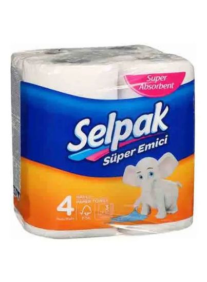 Picture of Selpak Kitchen Paper Towel Super Absorbent 4 Rolls