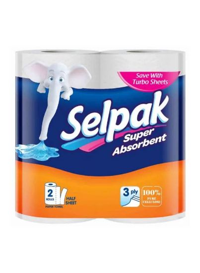 Picture of Selpak Kitchen Paper Towel Super Absorbent 2 Rolls