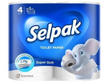 Picture of Selpak Toilet Roll Super Soft 4'Rolls