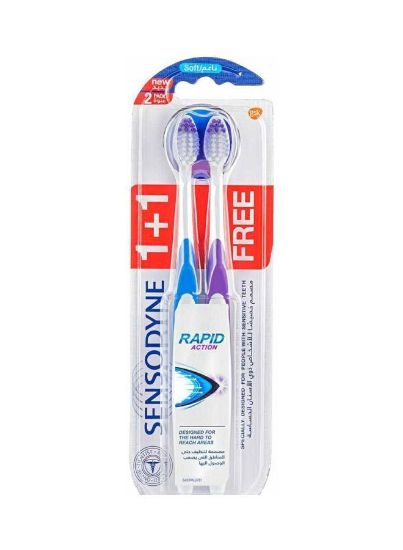 Picture of Sensodyne Toothbrush Rapid Action Soft 1+1pc