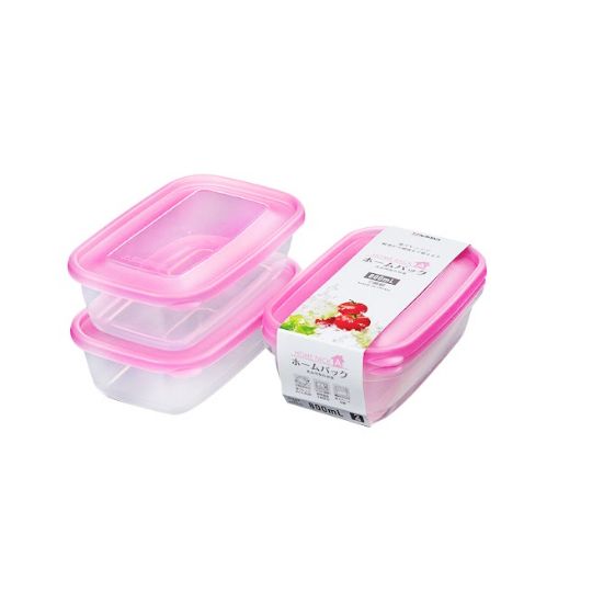 Picture of Seria Container Food A Pink 800ml Pack of 2