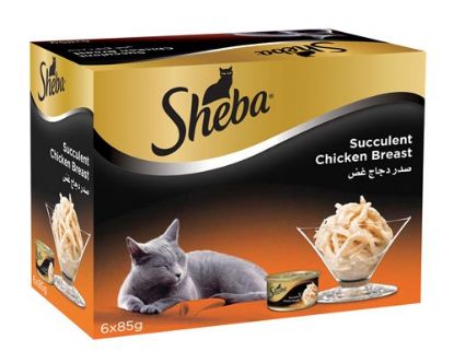 Picture of Sheba Cat Food Susculent Chickn Breast 6x85gm