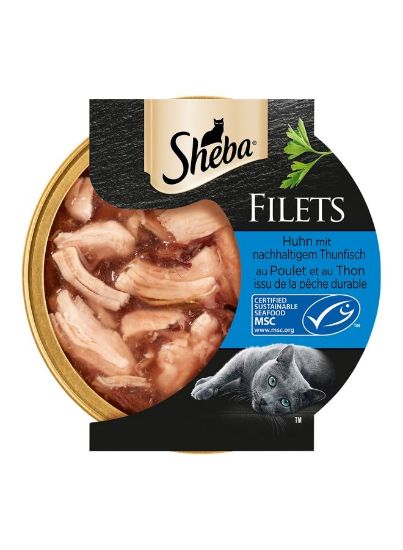 Picture of Sheba Cat Food Filets Chicken & Tuna 60gm