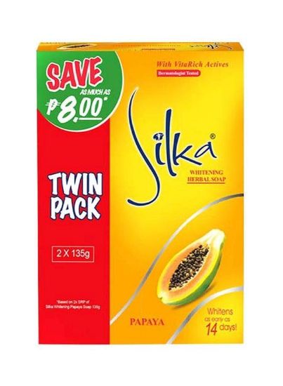 Picture of Silka Papaya Soap Twin Pack (2x135gm)