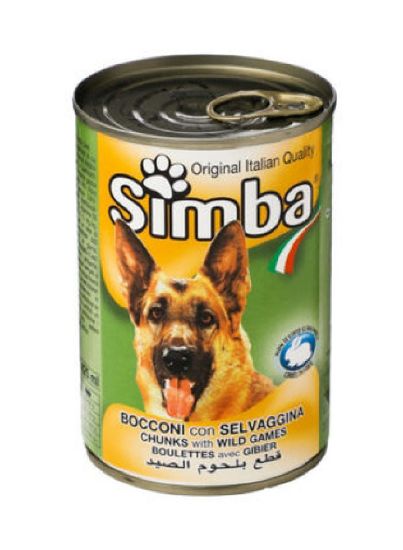 Picture of Simba Dog Food Chunks Wild Games 415gm