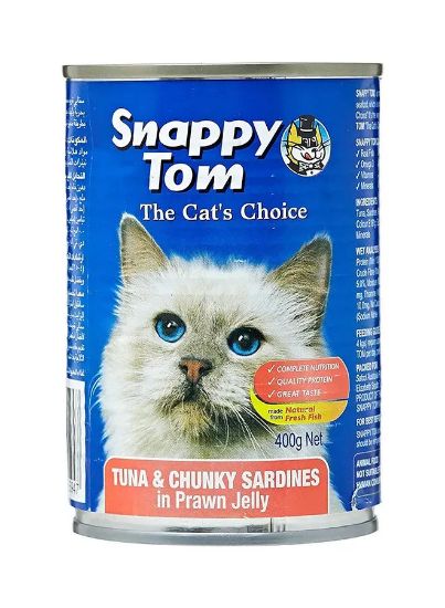 Picture of Snappy Tom Cat Food Sardines Free Grain 400gm