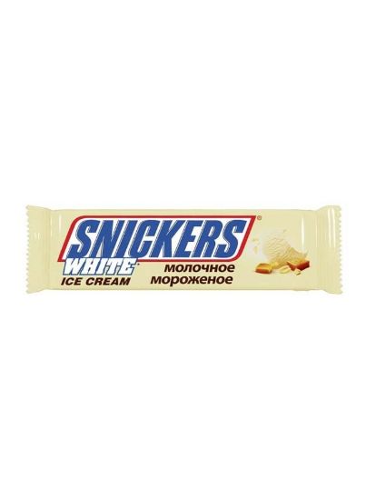 Picture of Snickers Ice Cream Bar Chocolate White 40.8gm