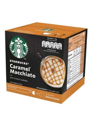 Picture of Starbucks Dolce Gusto Caramel Macchiato 12 Capsules 127.8gm