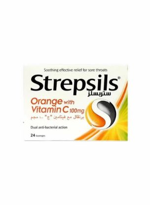 Picture of Strepsils Action Orange with Vitamin 24's 100mg