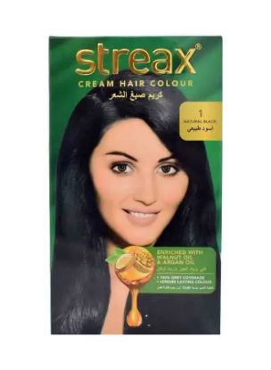 Picture of Streax Natural Black 1 Hair Color 1pc