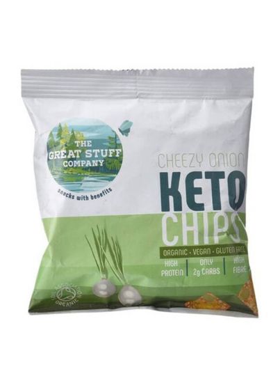 Picture of The Great Stuff Company Organic Keto Chips Cheezy Onion  30gm