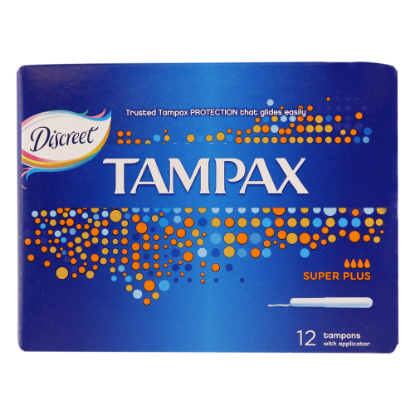 Picture of Tampax Super Plus Absorbency 12's