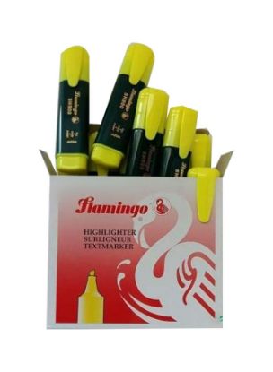 Picture of Flamingo Highlighter Yellow 10pc